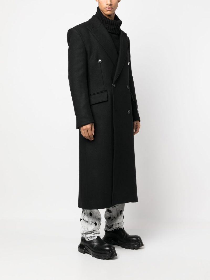 Black Double Breasted Coat