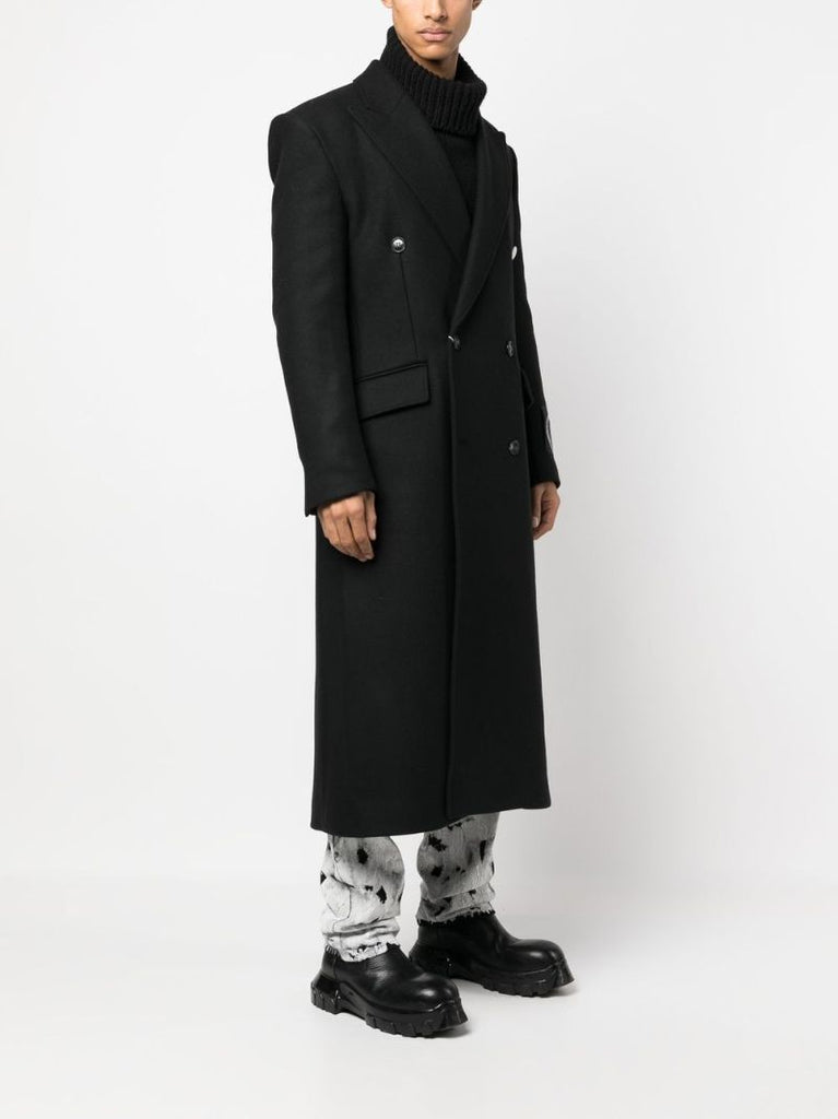 Black Double Breasted Coat
