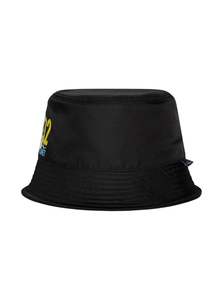 X Smurfs Black Smurf Print Bucket Hat
