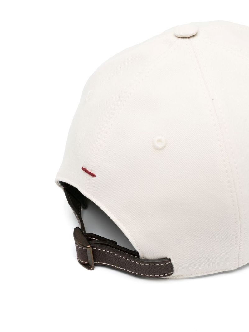 White Logo Embroidered Baseball Cap