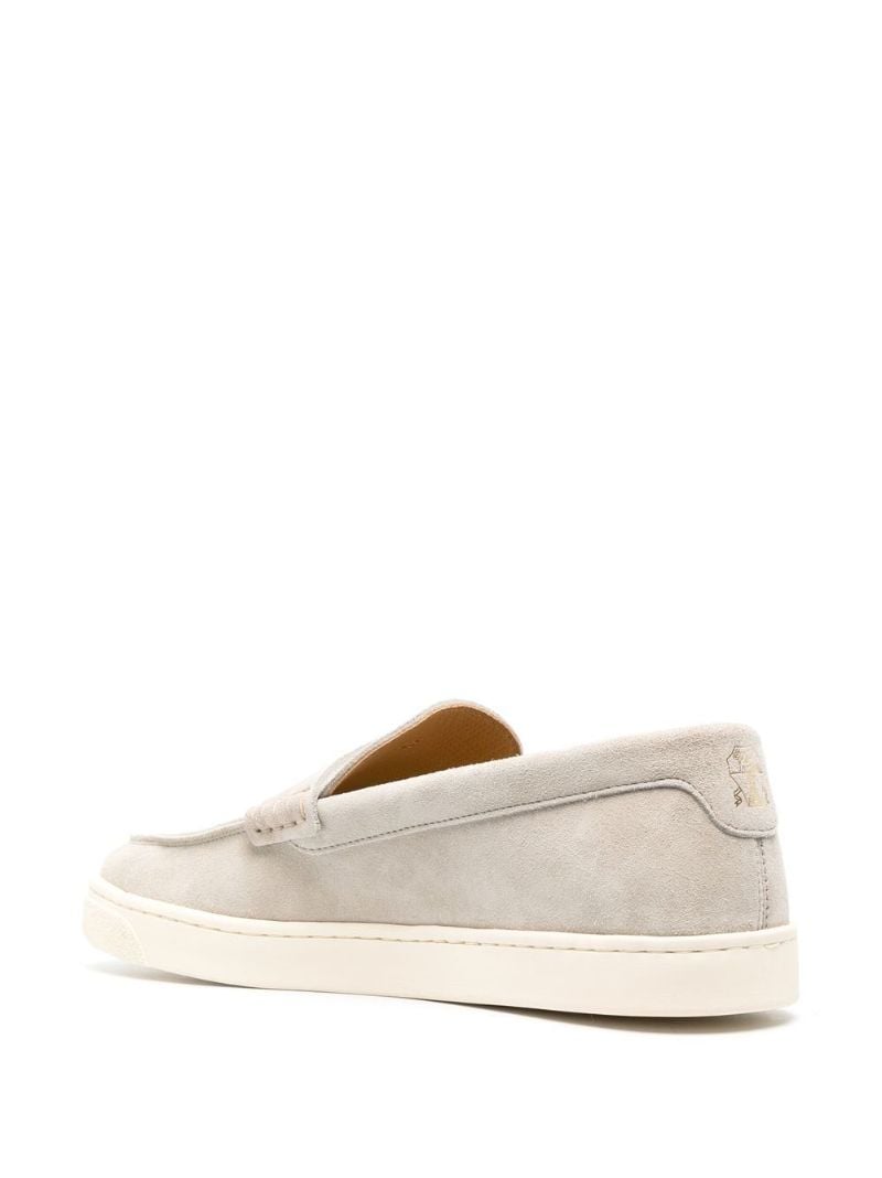 Neutral Suede Loafer Sneakers