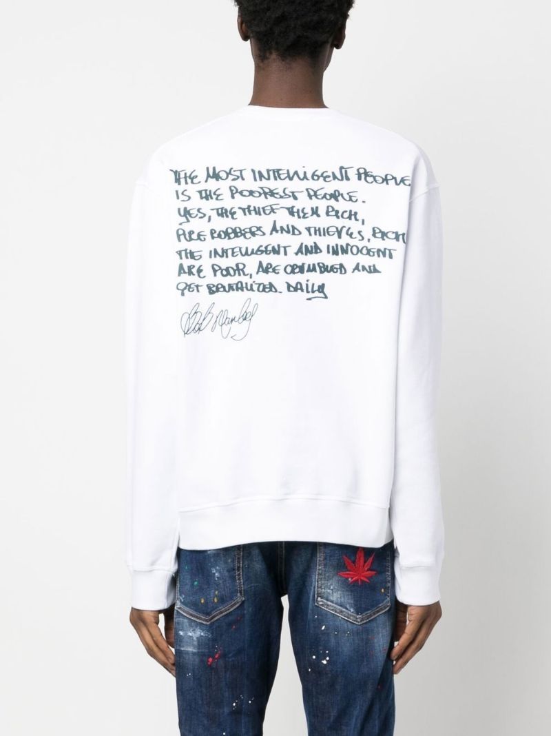 White Photograph Print Sweatshirt