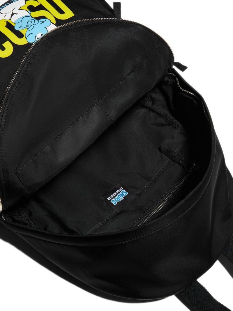X Smurfs Black Smurf Print Backpack