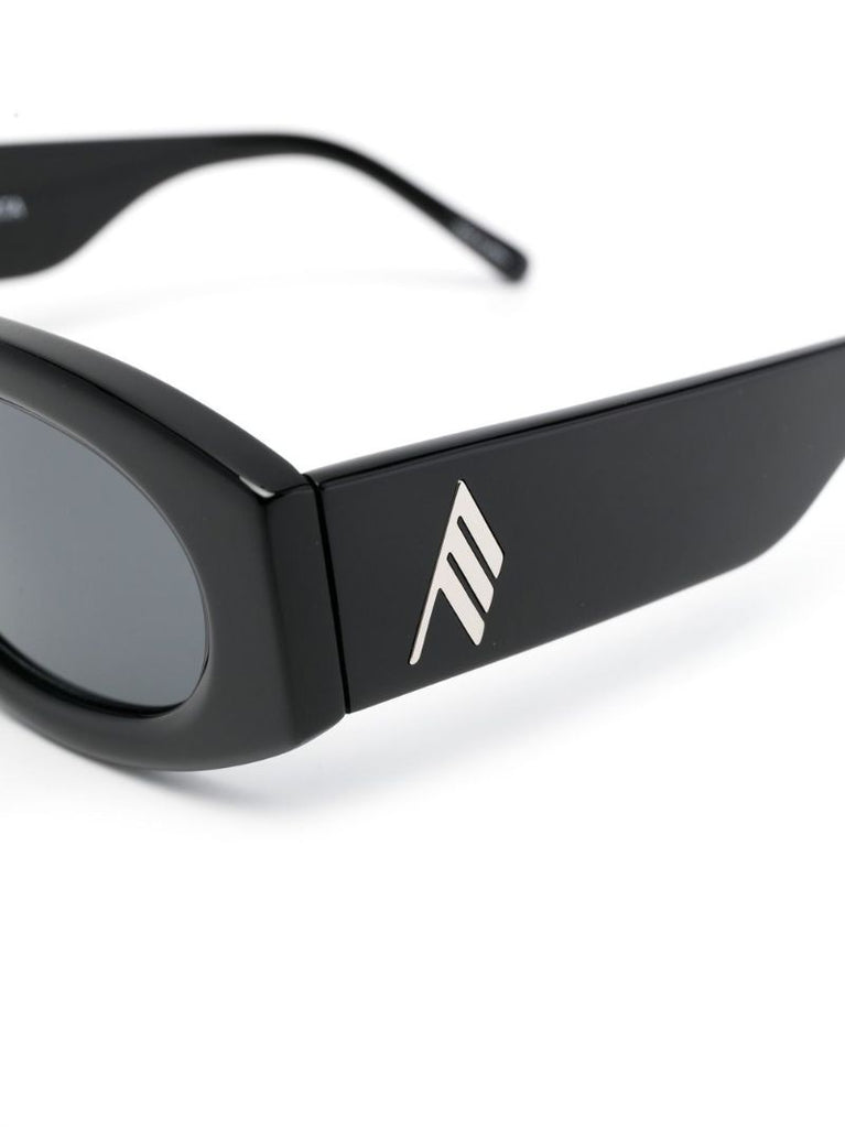 Black Berta Rectangle Sunglasses