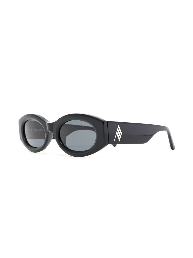 Black Berta Rectangle Sunglasses