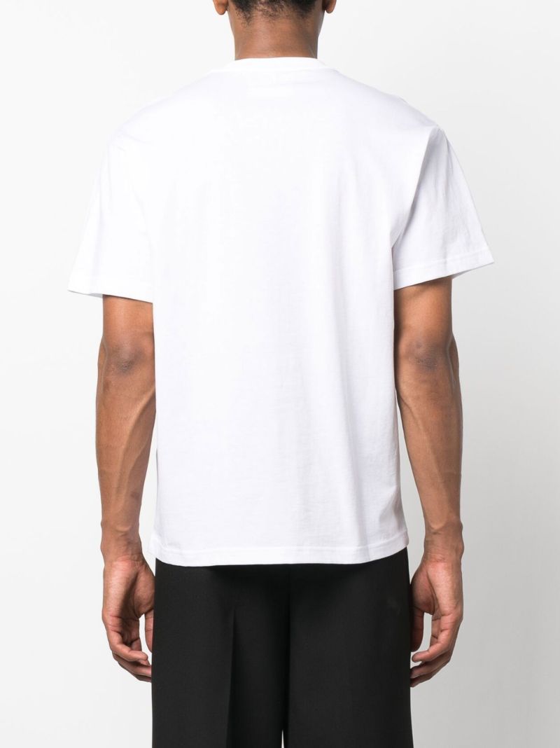 White Logo-print Short-sleeve T-shirt