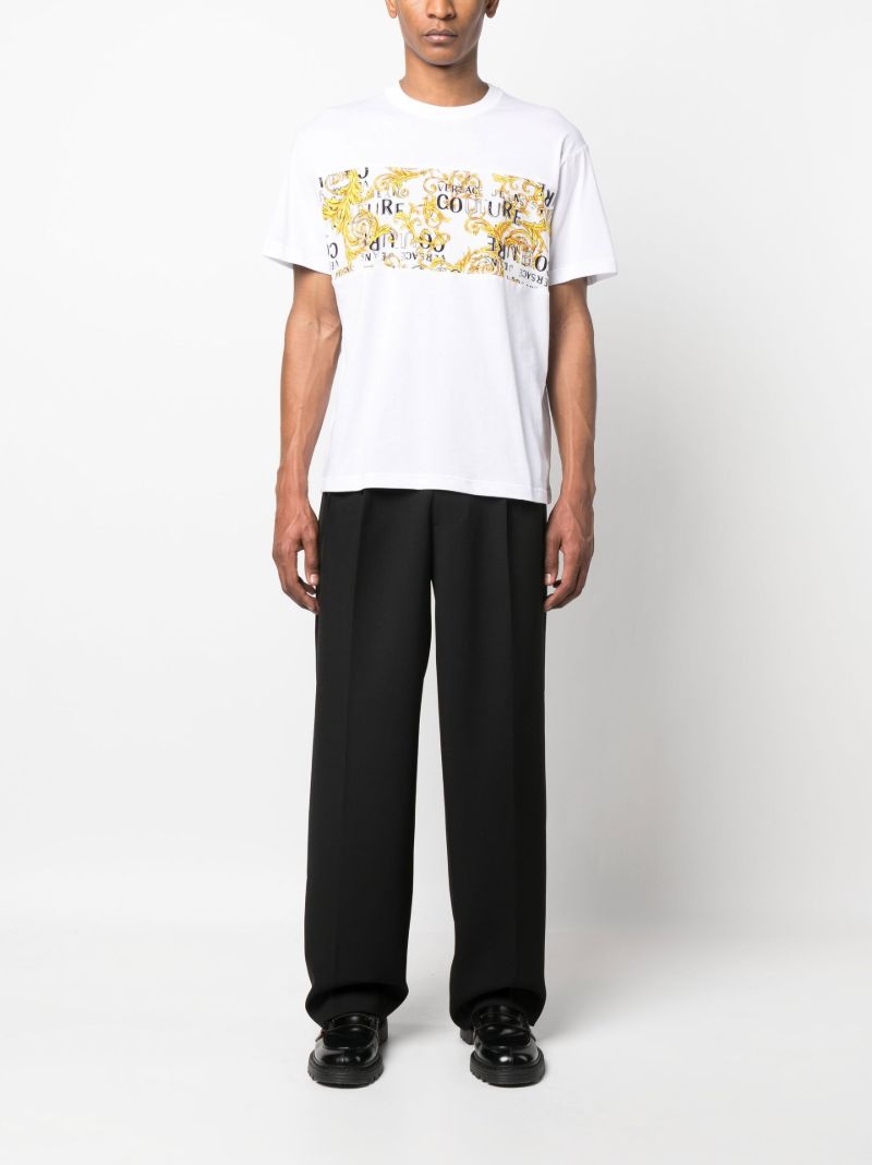 White Logo-print Short-sleeve T-shirt