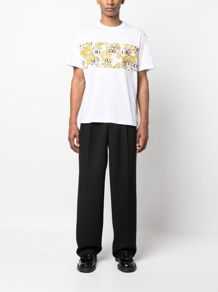 White Logo-print Short-sleeve T-shirt