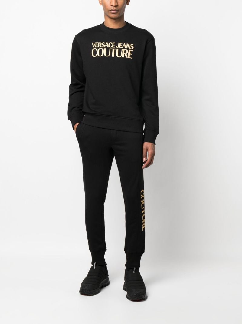 Black Logo-print Long-sleeve Sweatshirt