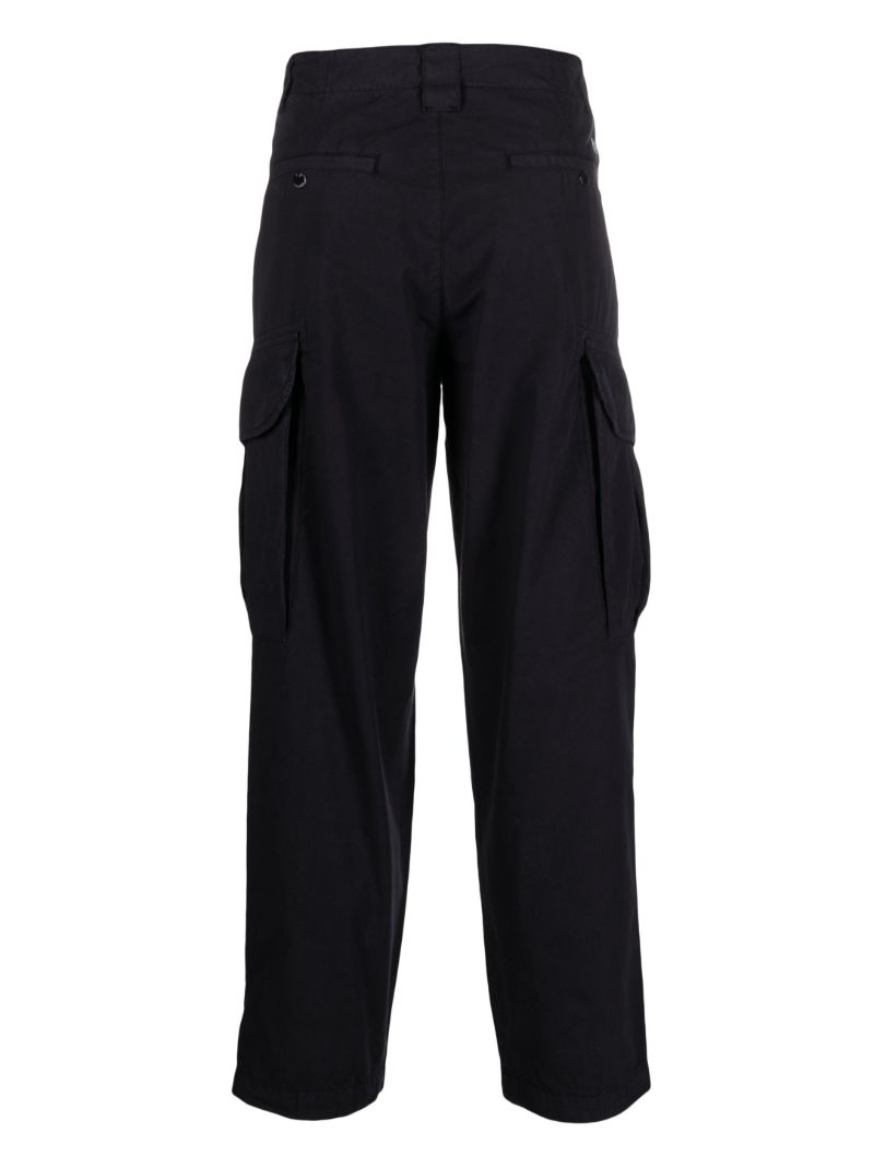 Black Straight-leg Cargo Trousers