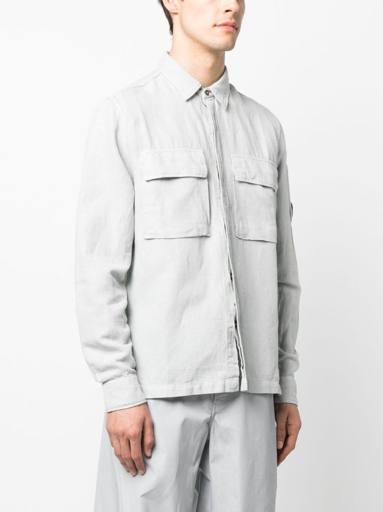 Grey Lens Detsil Shirt