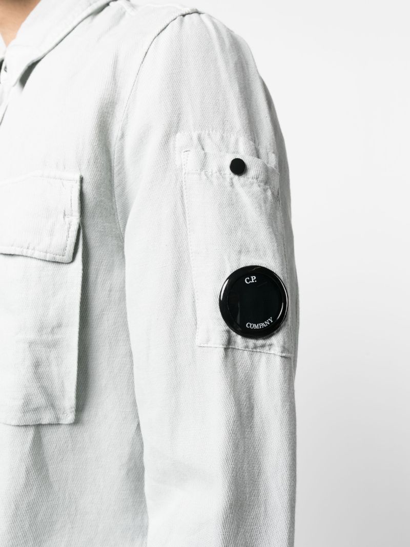 Grey Lens Detsil Shirt