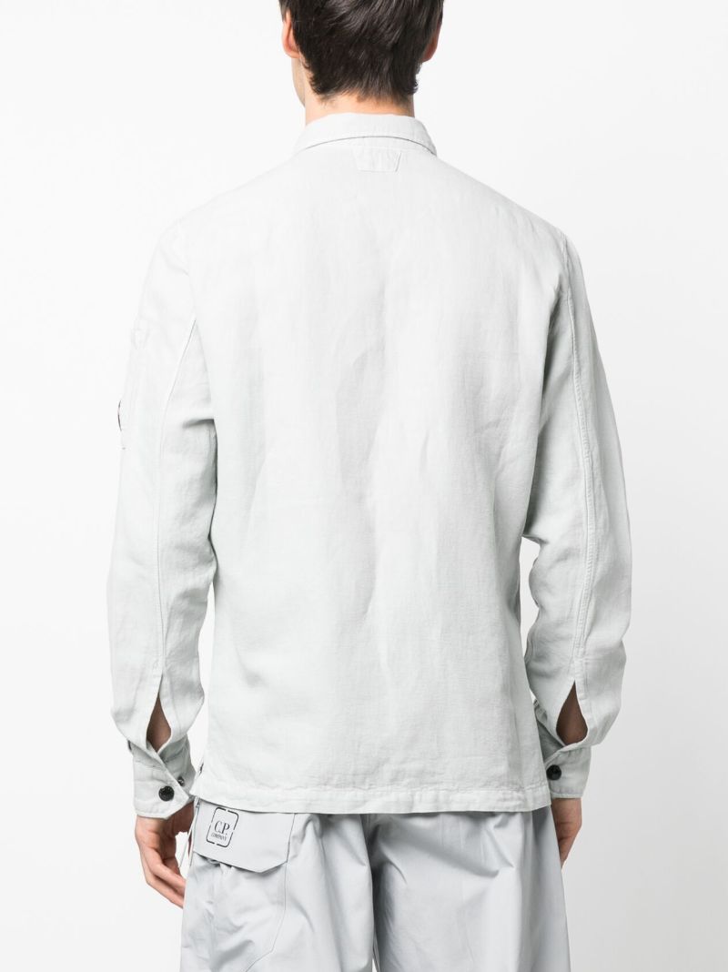 Grey Lens Detsil Shirt