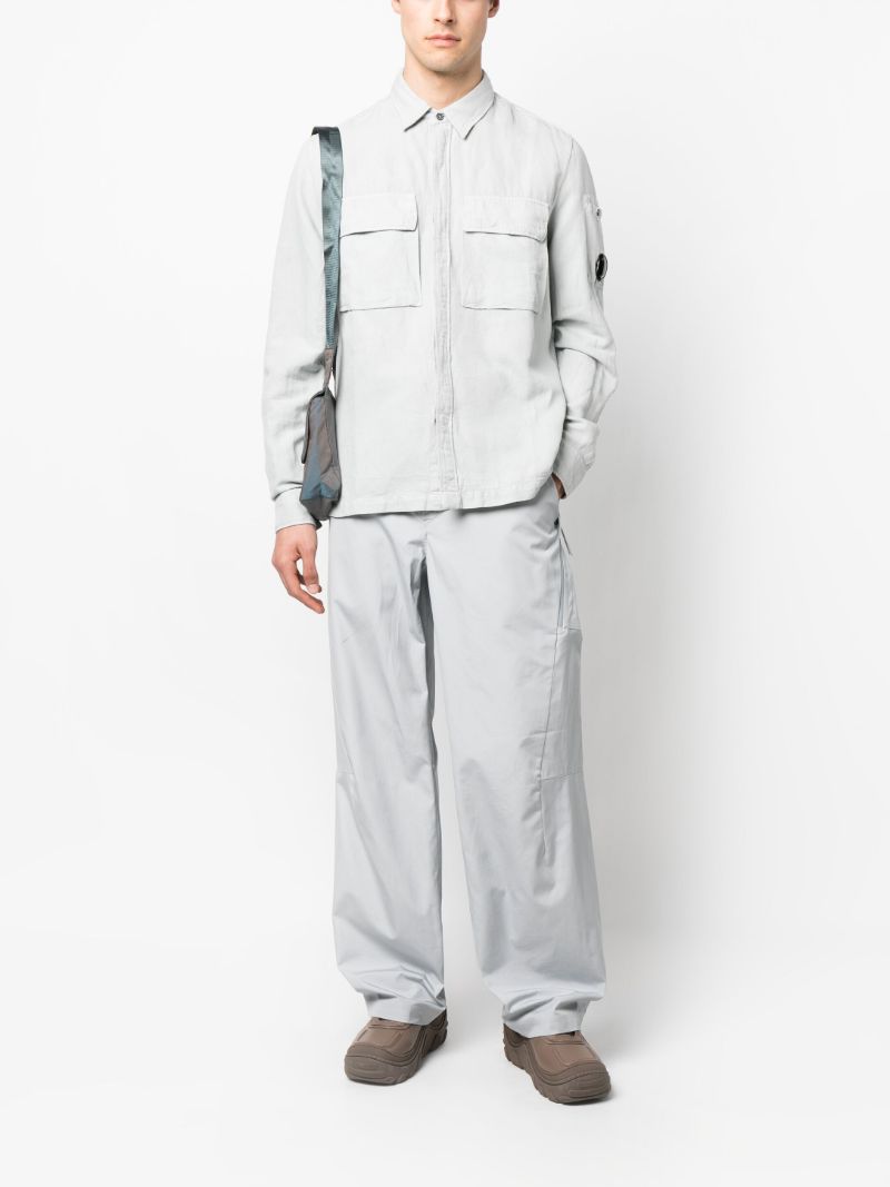 Grey Lens Detsil Shirt