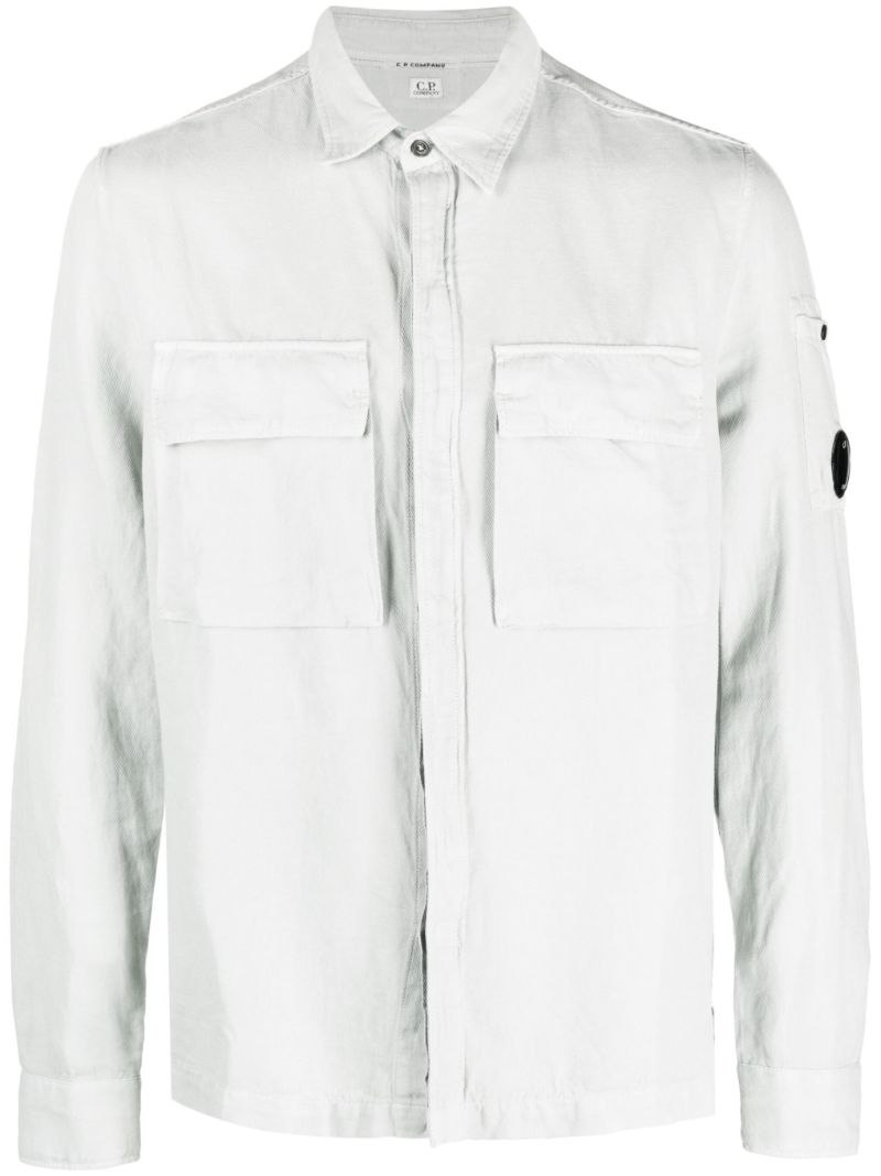 Grey Lens Detsil Shirt
