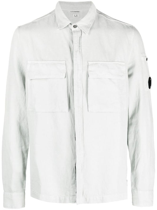 Grey Lens Detsil Shirt
