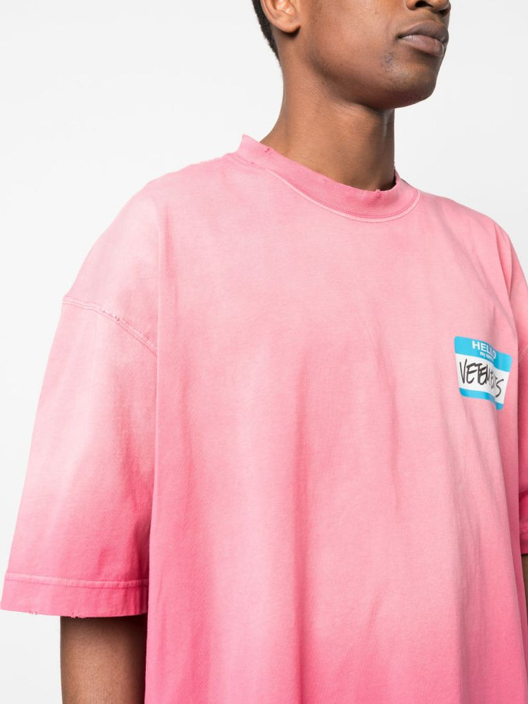 Pink My Name Is Cotton T-shirt