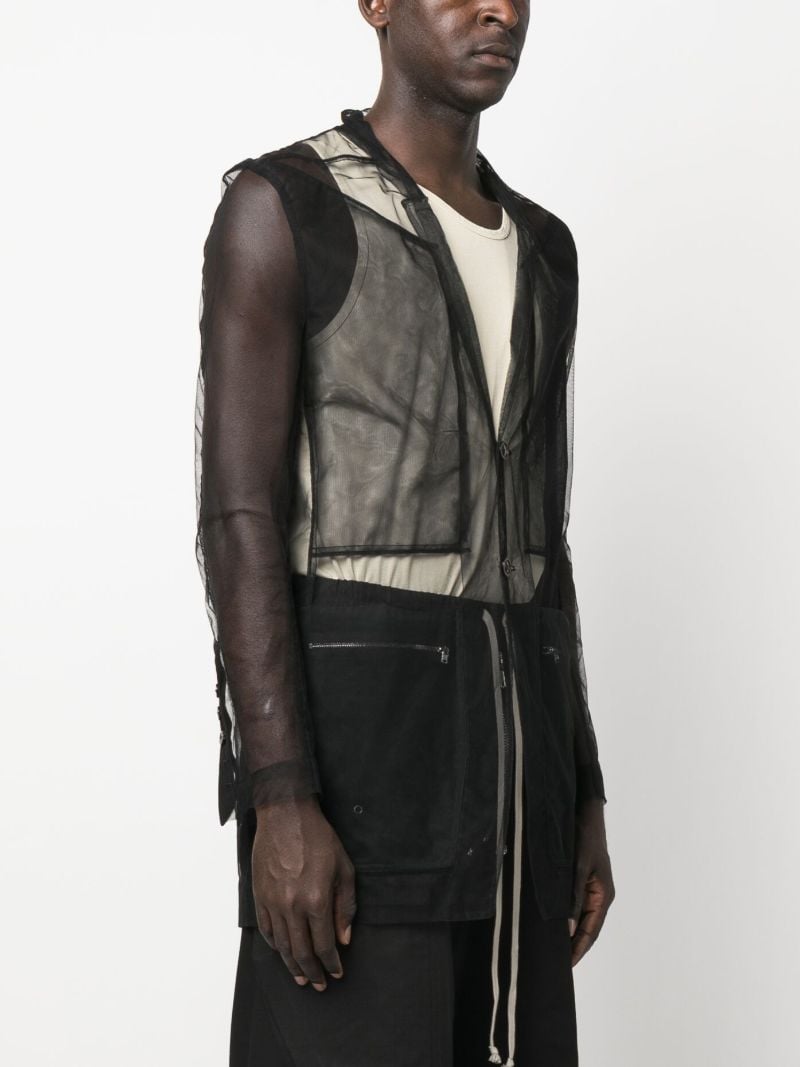 Black Transparent-design Blazer
