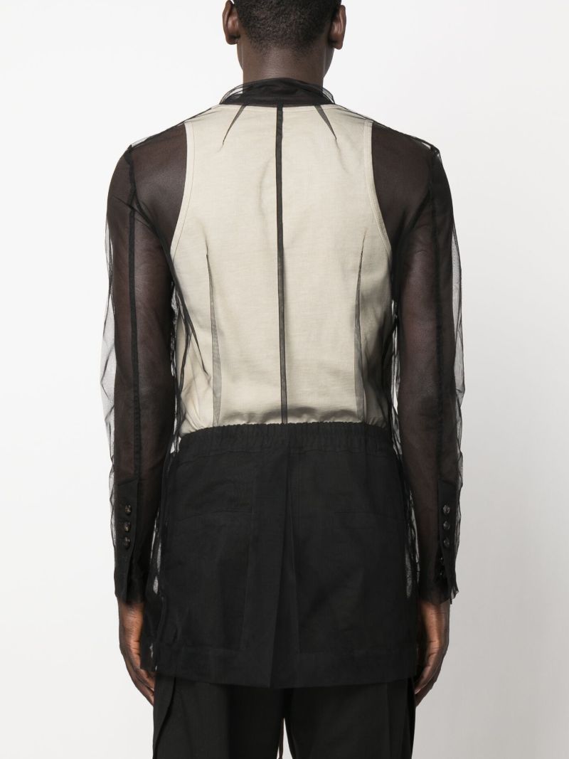 Black Transparent-design Blazer