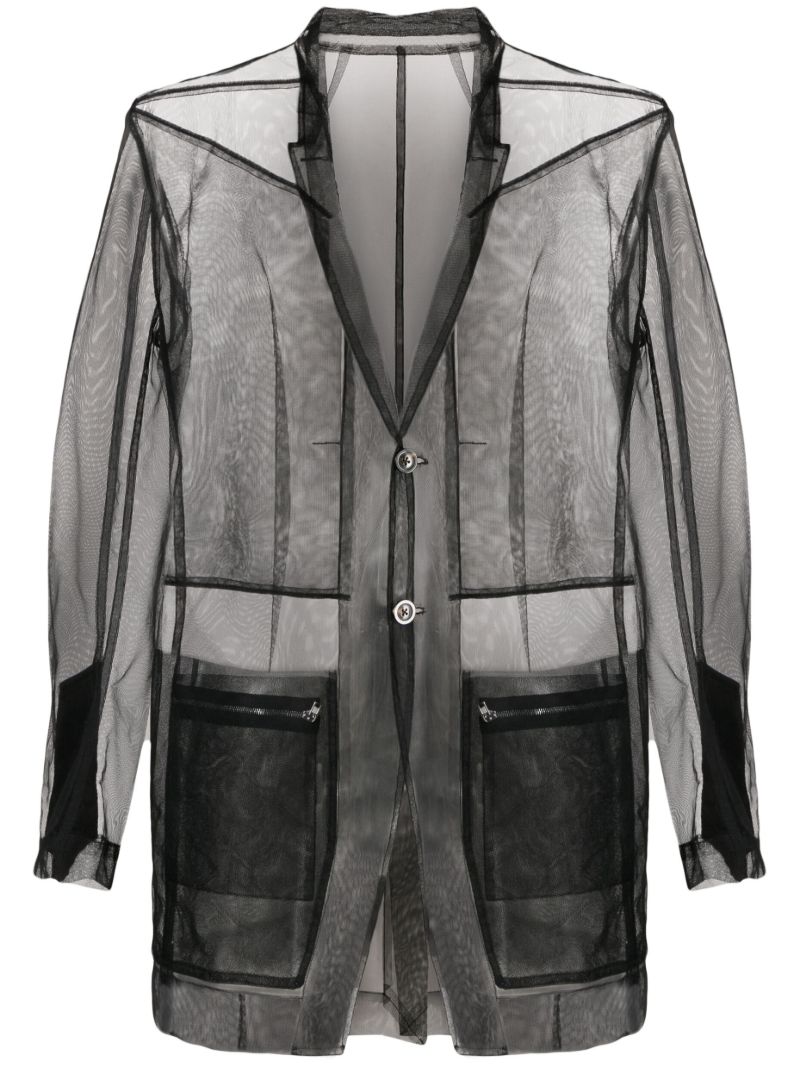 Black Transparent-design Blazer