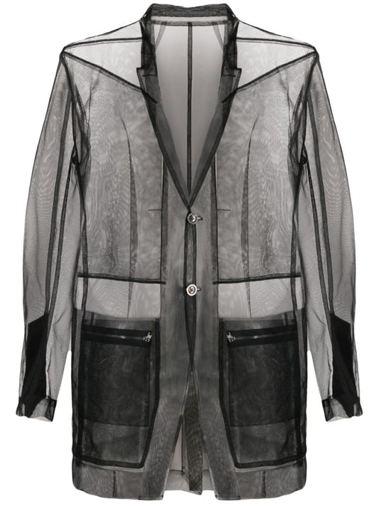 Black Transparent-design Blazer