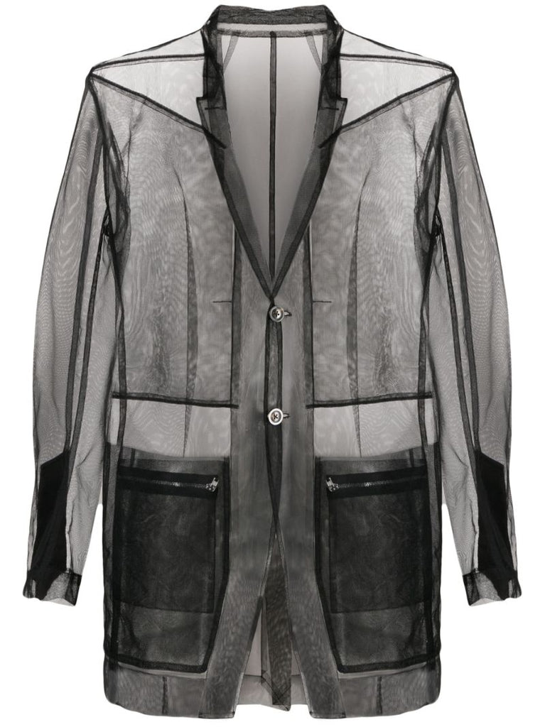 Black Transparent-design Blazer