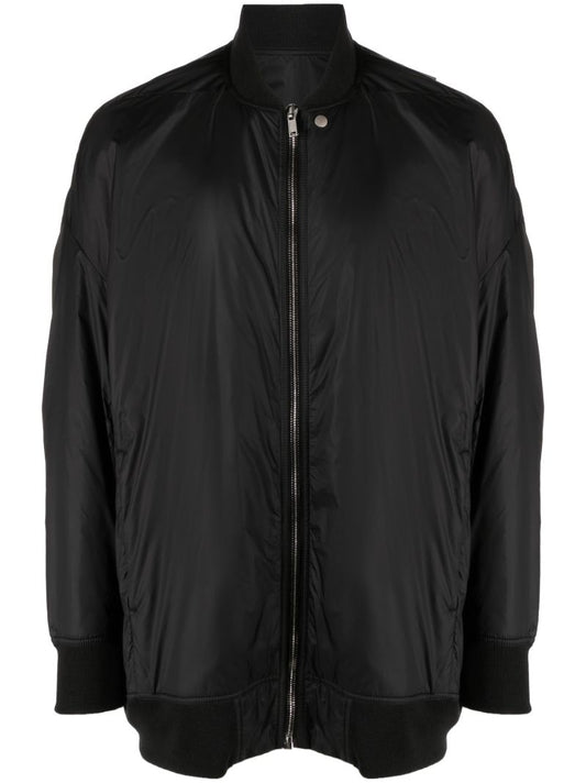 Black Zip-up Bomber Jacket