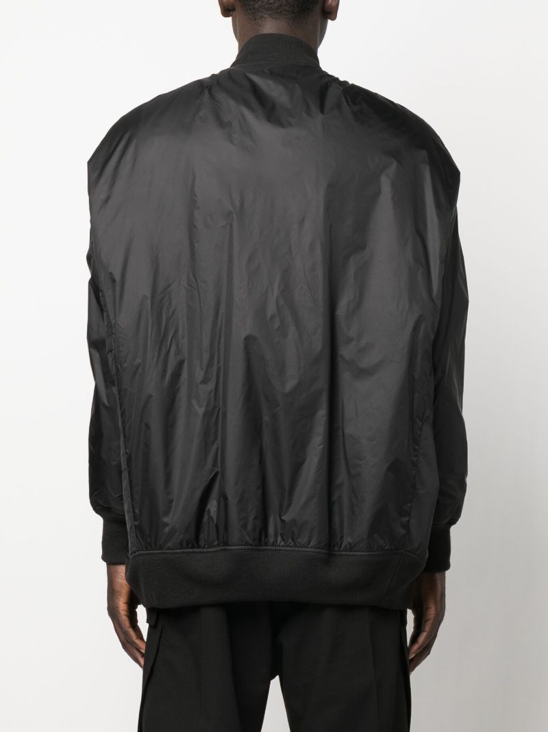 Black Zip-up Bomber Jacket