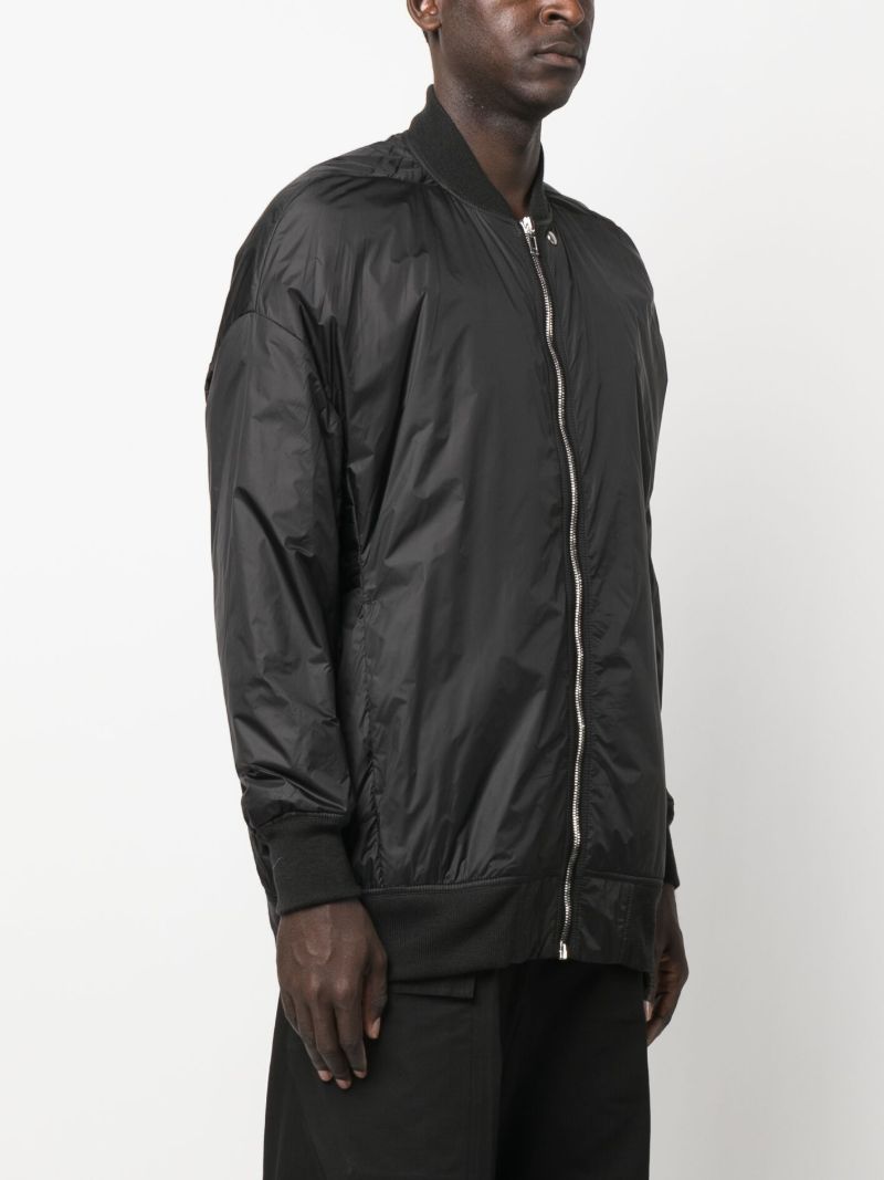 Black Zip-up Bomber Jacket