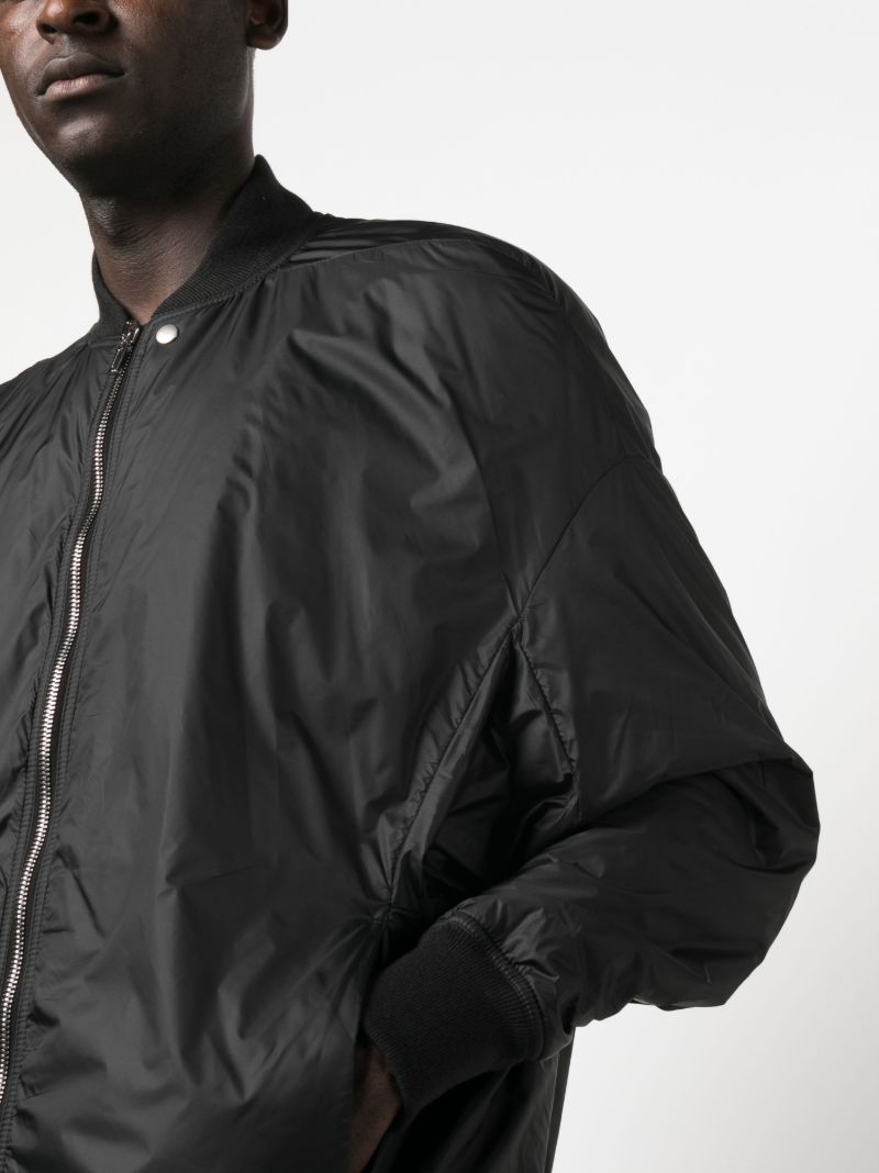 Black Zip-up Bomber Jacket