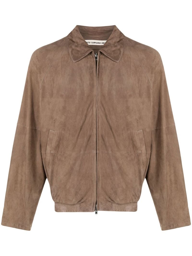 Brown Alain Zipped Jacket