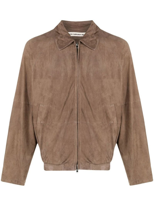 Brown Alain Zipped Jacket