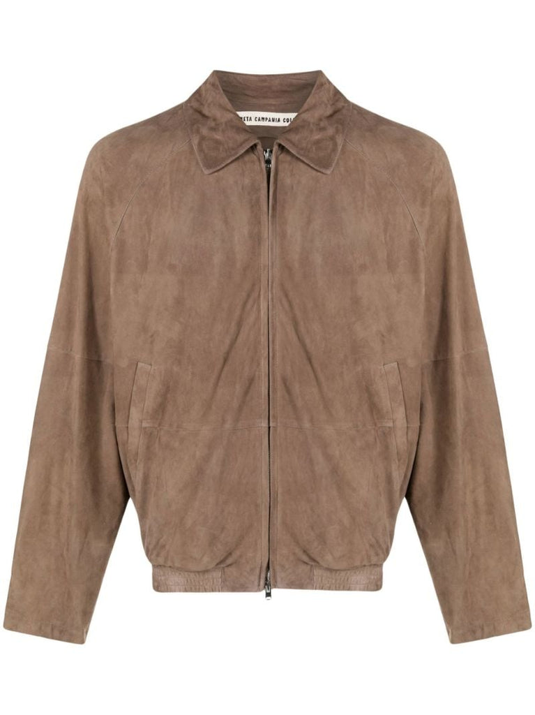 Brown Alain Zipped Jacket