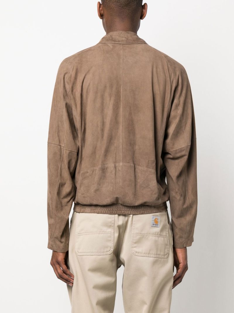 Brown Alain Zipped Jacket