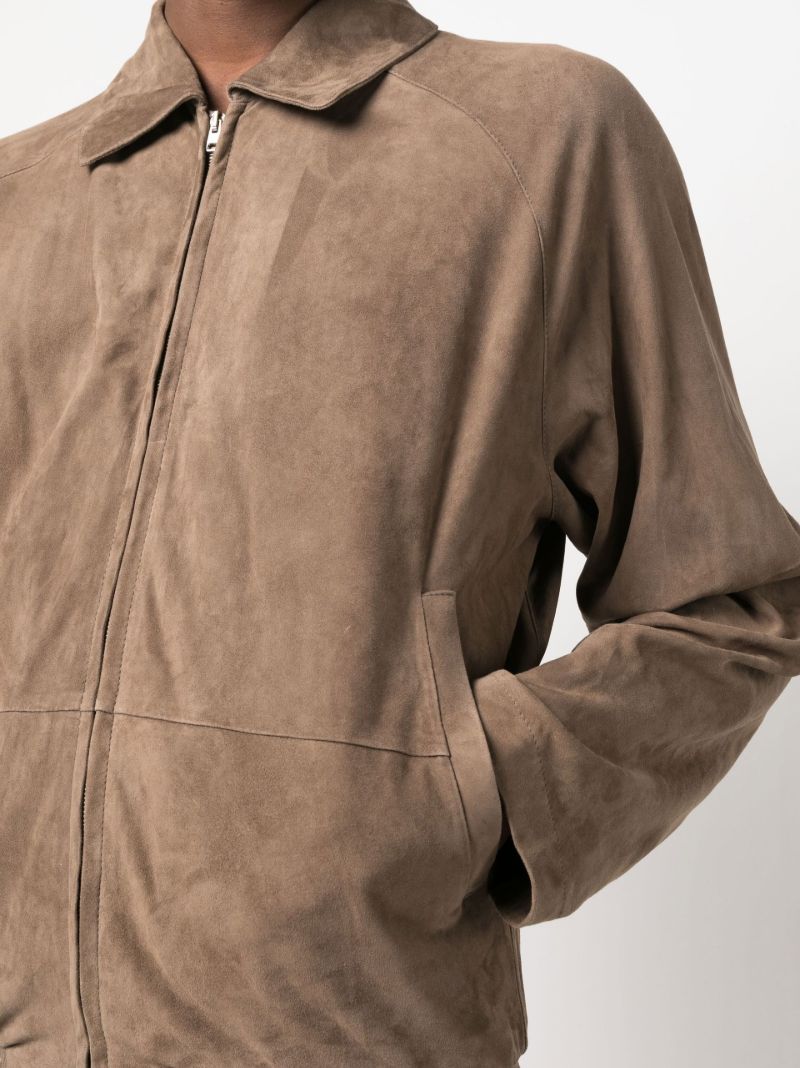 Brown Alain Zipped Jacket