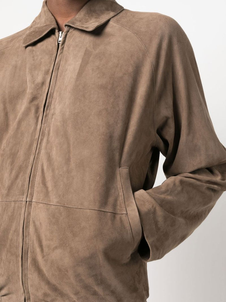 Brown Alain Zipped Jacket