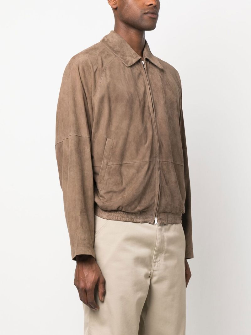 Brown Alain Zipped Jacket