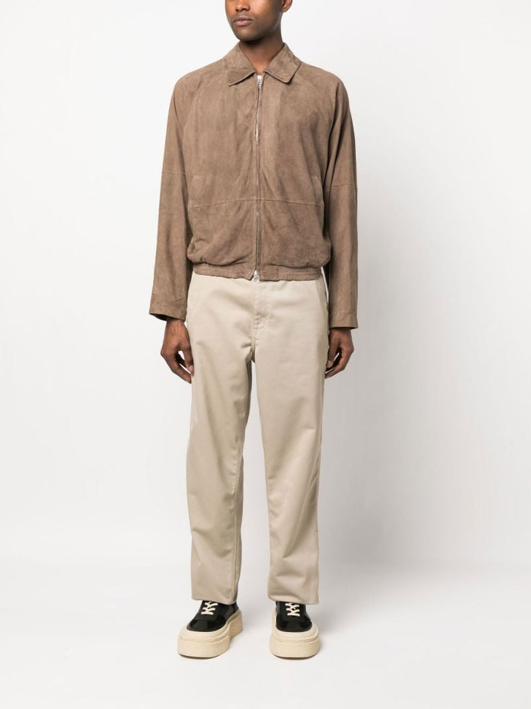 Brown Alain Zipped Jacket