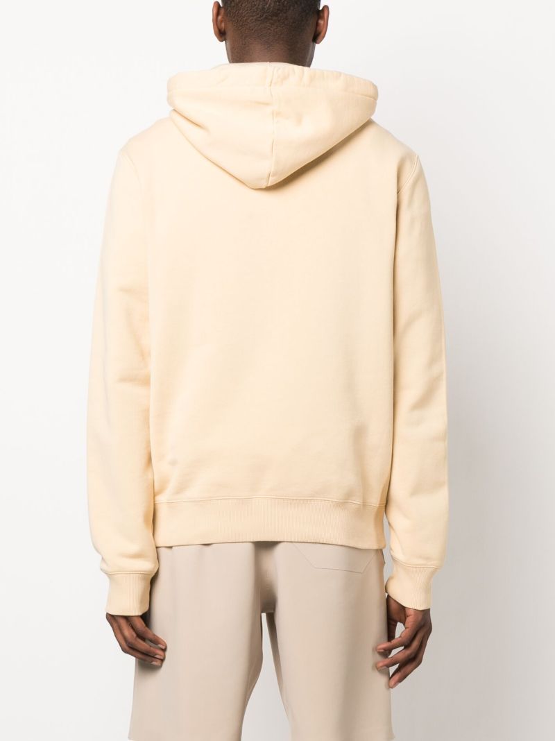 Neutral Logo Embroidered Drawstring Hoodie