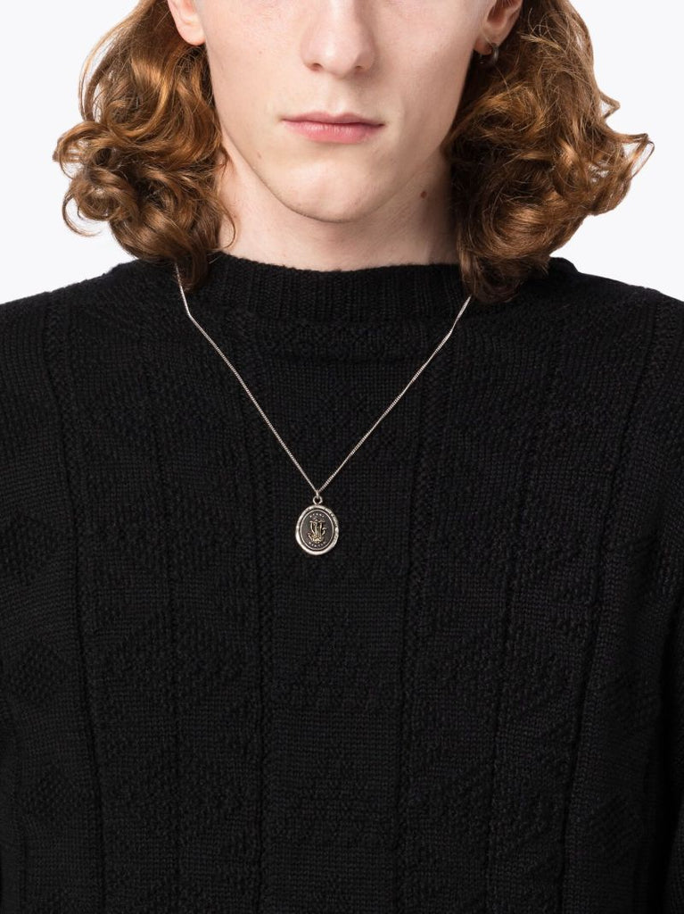 Sterling Silver Open Your Mind Talisman Necklace