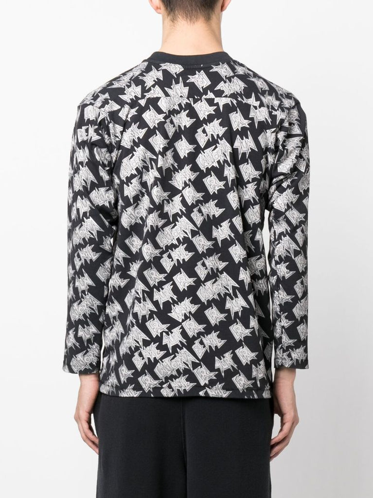 Black Logo-print Long-sleeve T-shirt