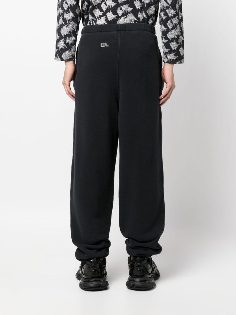 Black Fleece Cotton Track Pants