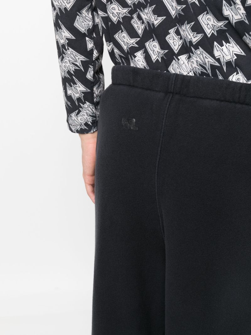 Black Fleece Cotton Track Pants