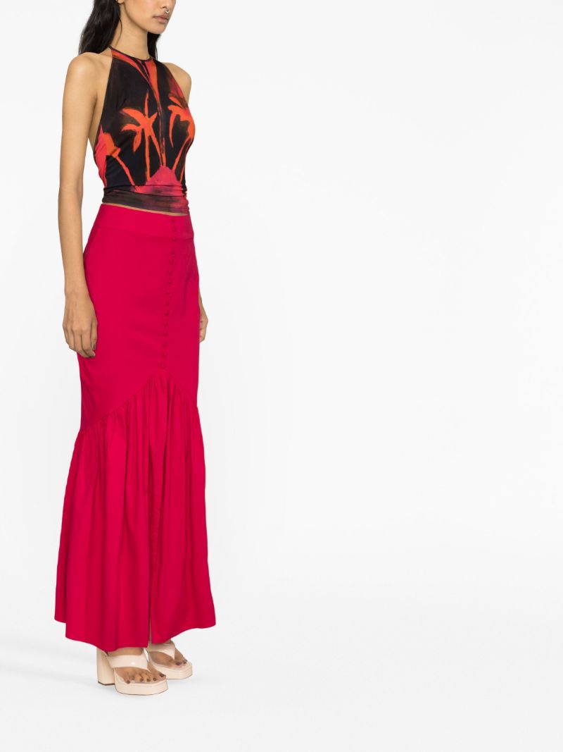 Pink Delilah Cotton Maxi Skirt