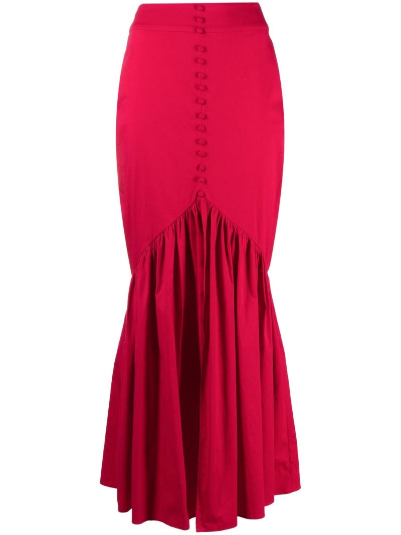 Pink Delilah Cotton Maxi Skirt