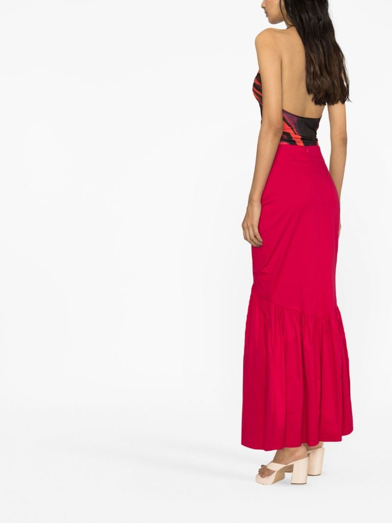 Pink Delilah Cotton Maxi Skirt