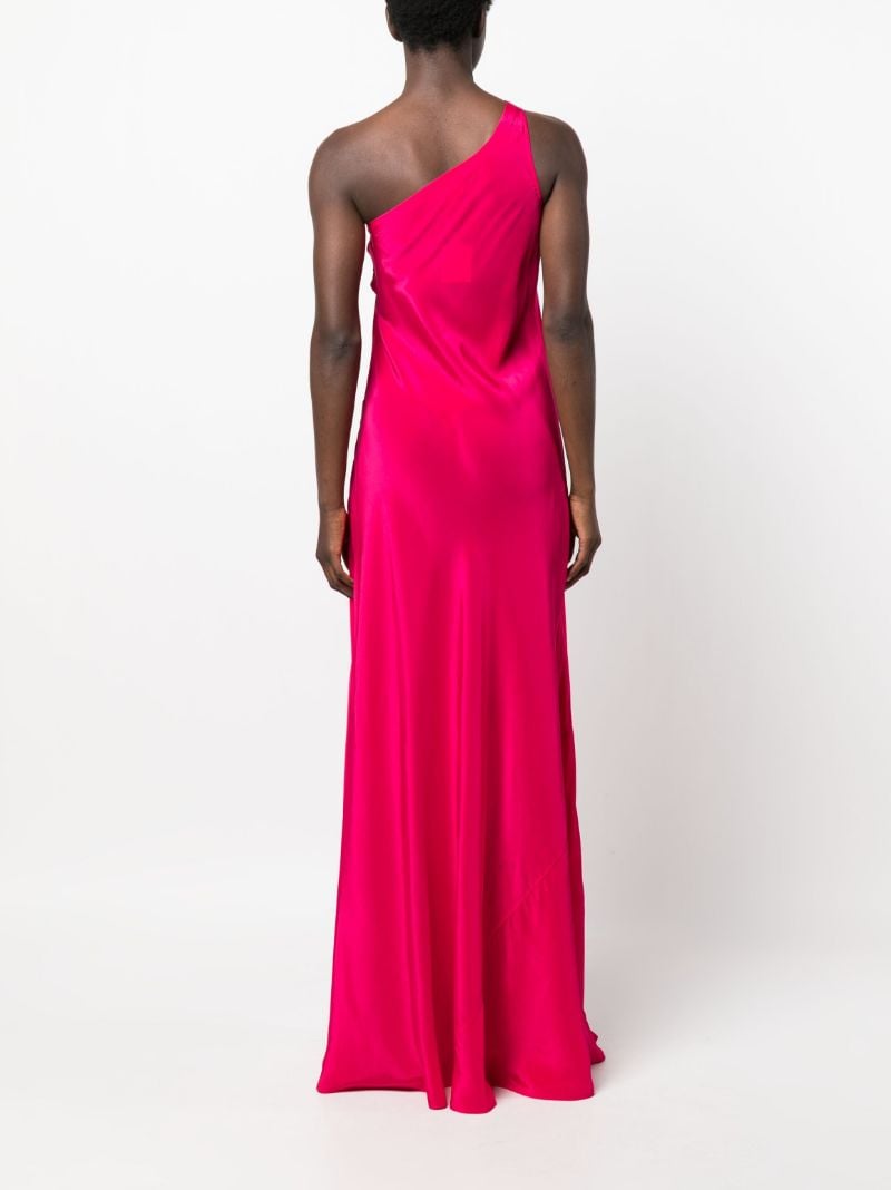 Pink Odetta One-shoulder Maxi Dress