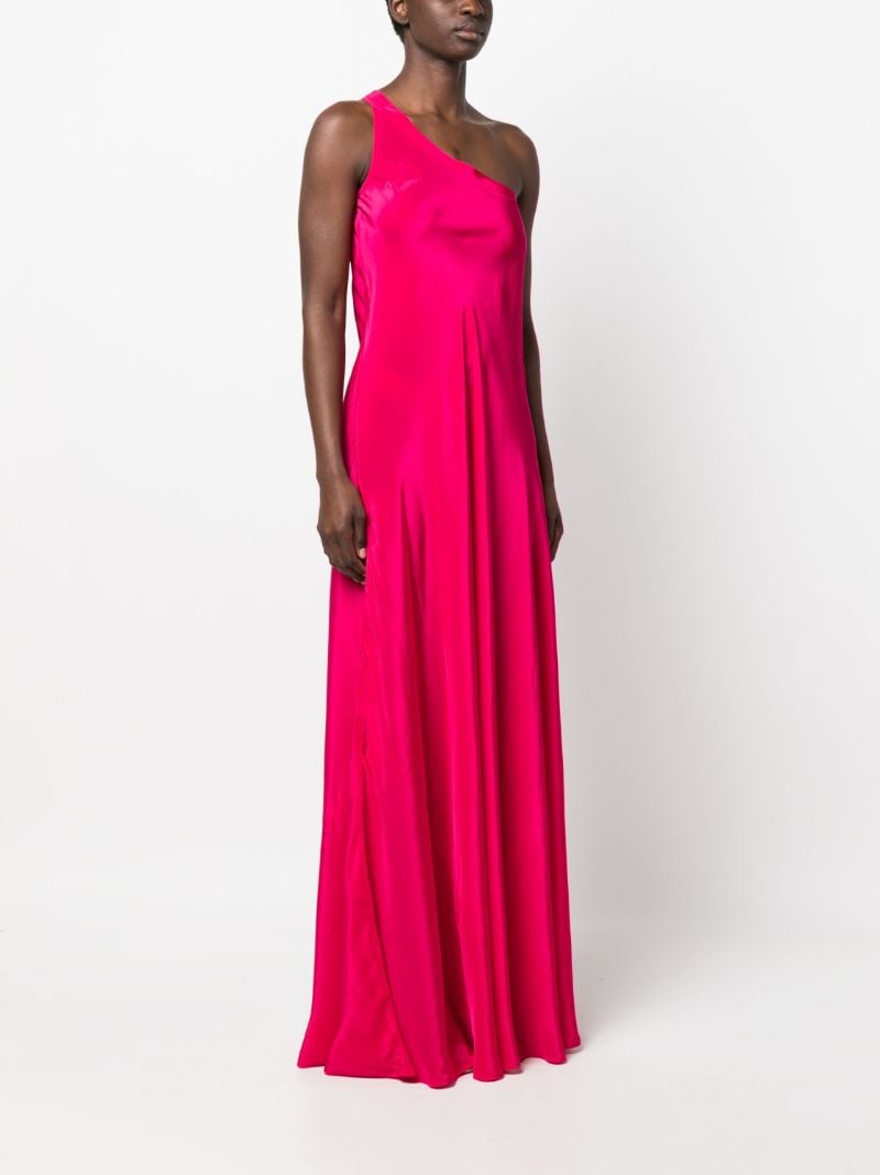 Pink Odetta One-shoulder Maxi Dress