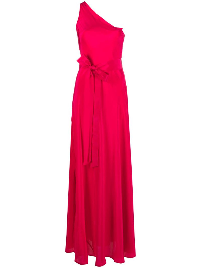 Pink Odetta One-shoulder Maxi Dress