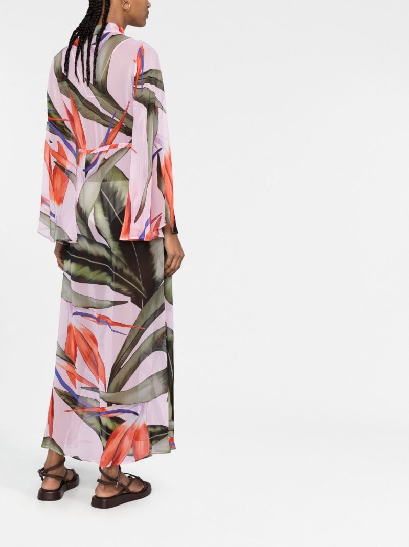 Green Betty Floral Print Beach Dress